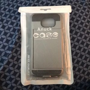 GALAXY S6 GRAY PHONE CASE WITH CARD HOLDER